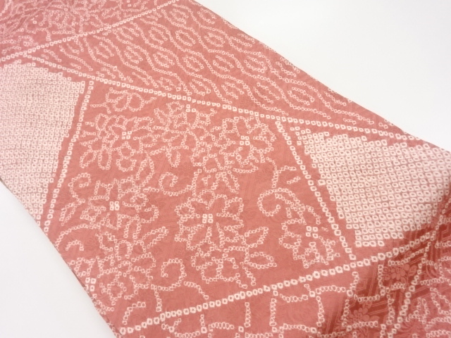JAPANESE NAGOYA OBI / SHIBORI / WOVEN FLOWER ARABESQUE